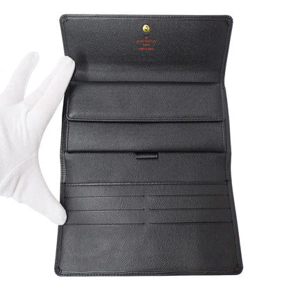 LOUIS VUITTON ルイ・ヴィトン ポルトトレゾール・インターナショナル 長財布 エピ ノワール M63382 エピレザー メンズ 【中古】