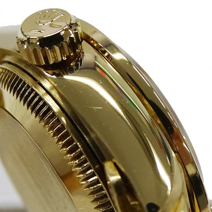 ROLEX ロレックス デイトジャスト 69068G W番 レディース 腕時計 自動巻き AT 750YG 18K 金無垢 ゴールド 4Pルビー 10Pダイヤモンド 磨き済み 【中古】