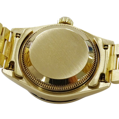 ROLEX ロレックス デイトジャスト 69068G W番 レディース 腕時計 自動巻き AT 750YG 18K 金無垢 ゴールド 4Pルビー 10Pダイヤモンド 磨き済み 【中古】