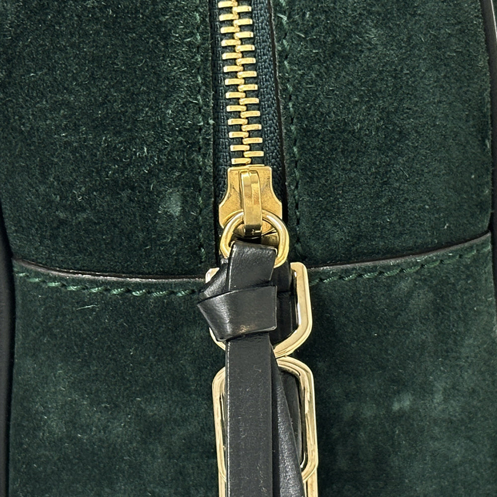 JIMMY CHOO ジミーチュウ ハンドバッグ グリーン スエード レディース 【中古】