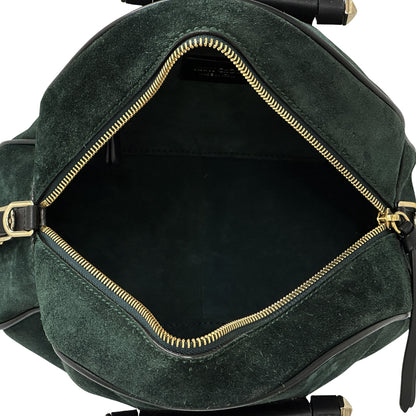 JIMMY CHOO ジミーチュウ ハンドバッグ グリーン スエード レディース 【中古】
