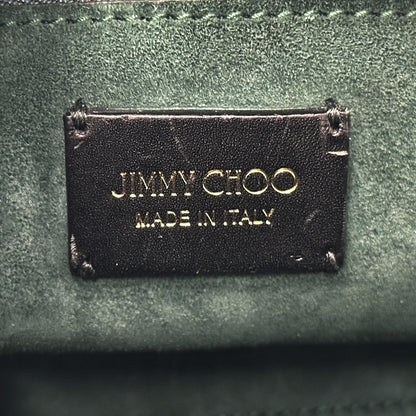 JIMMY CHOO ジミーチュウ ハンドバッグ グリーン スエード レディース 【中古】