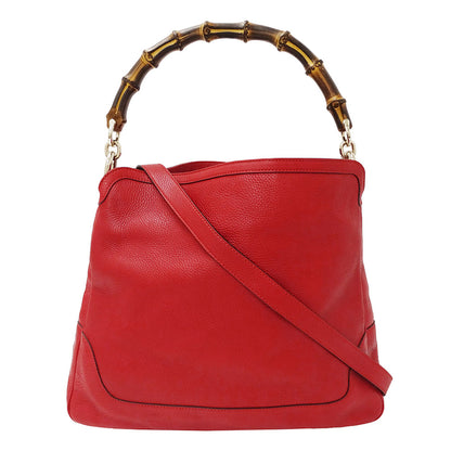 GUCCI グッチ 2wayバッグ バンブー レッド 282315 レザー レディース 【中古】