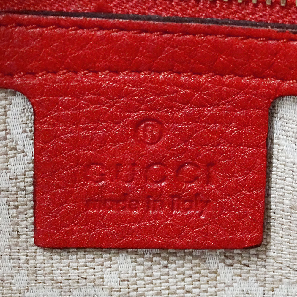 GUCCI グッチ 2wayバッグ バンブー レッド 282315 レザー レディース 【中古】