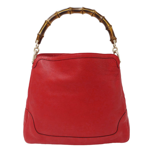 GUCCI グッチ 2wayバッグ バンブー レッド 282315 レザー レディース 【中古】