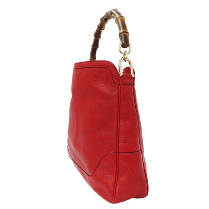 GUCCI グッチ 2wayバッグ バンブー レッド 282315 レザー レディース 【中古】