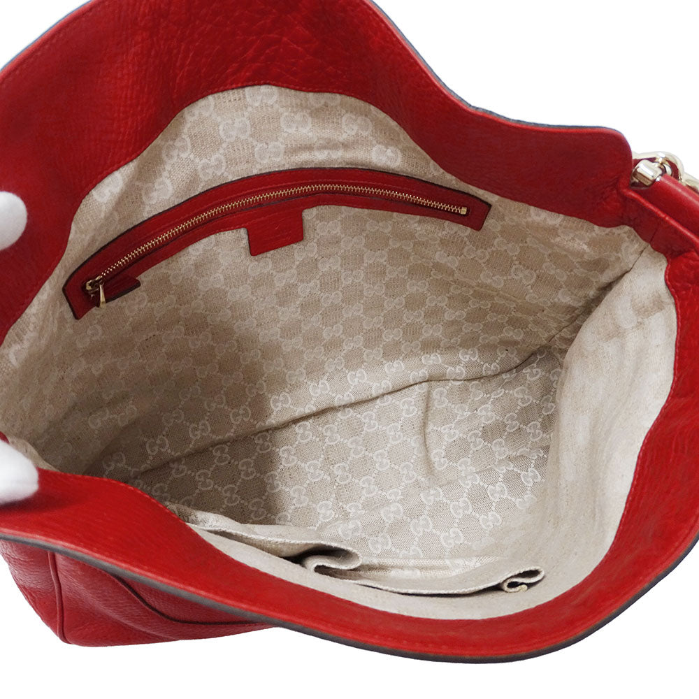 GUCCI グッチ 2wayバッグ バンブー レッド 282315 レザー レディース 【中古】