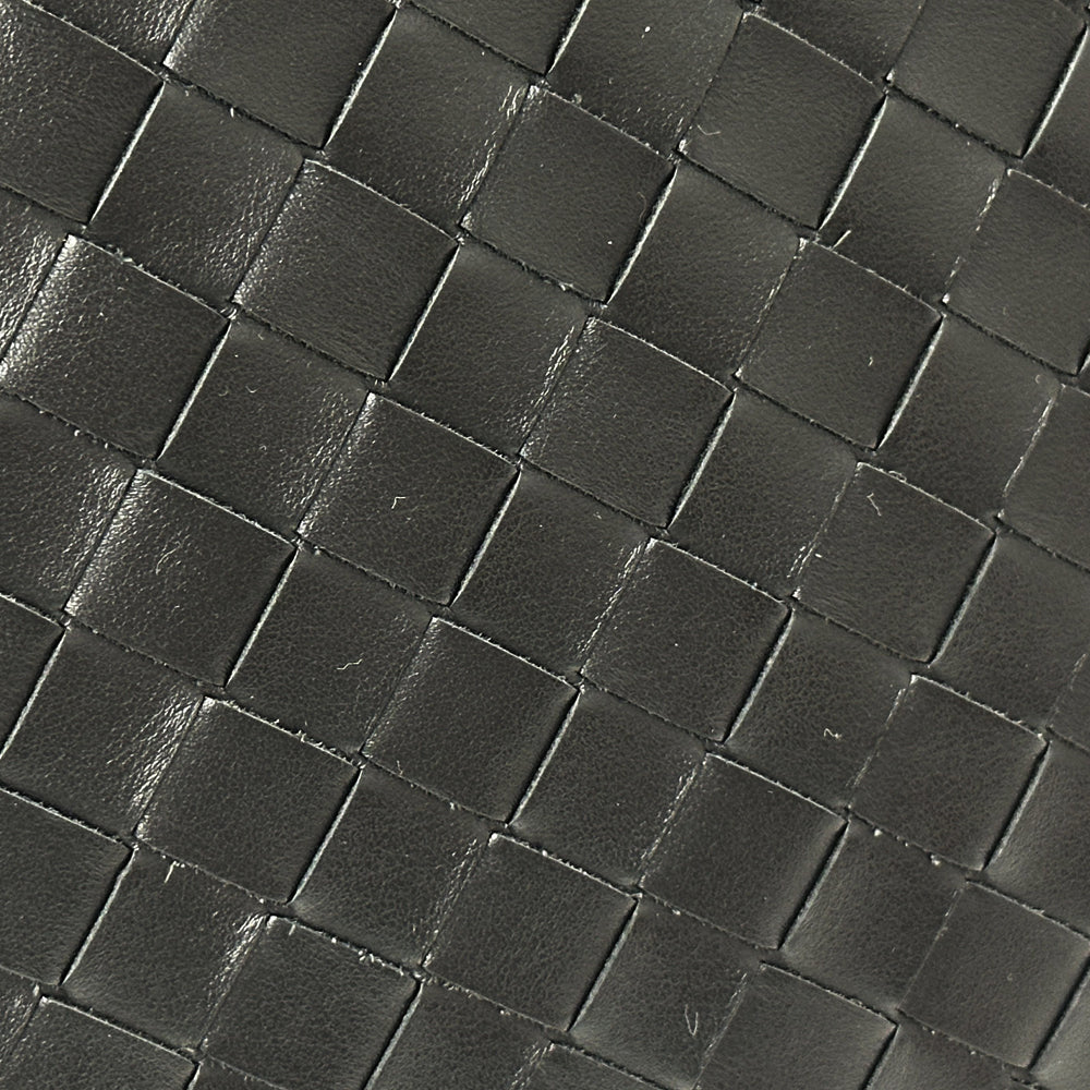 BOTTEGAVENETA ボッテガ・ヴェネタ クラッチ・セカンドバッグ ミディアムイントレチャート ブラック レザー メンズ 【中古】