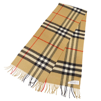 BURBERRY バーバリー マフラー・ストール ベージュ カシミヤ レディース メンズ 【中古】
