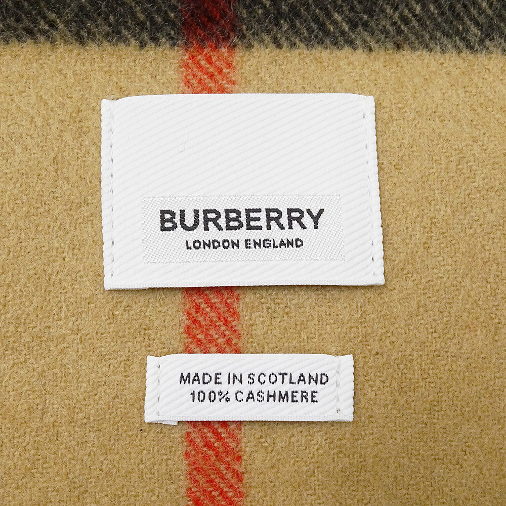 BURBERRY バーバリー マフラー・ストール ベージュ カシミヤ レディース メンズ 【中古】