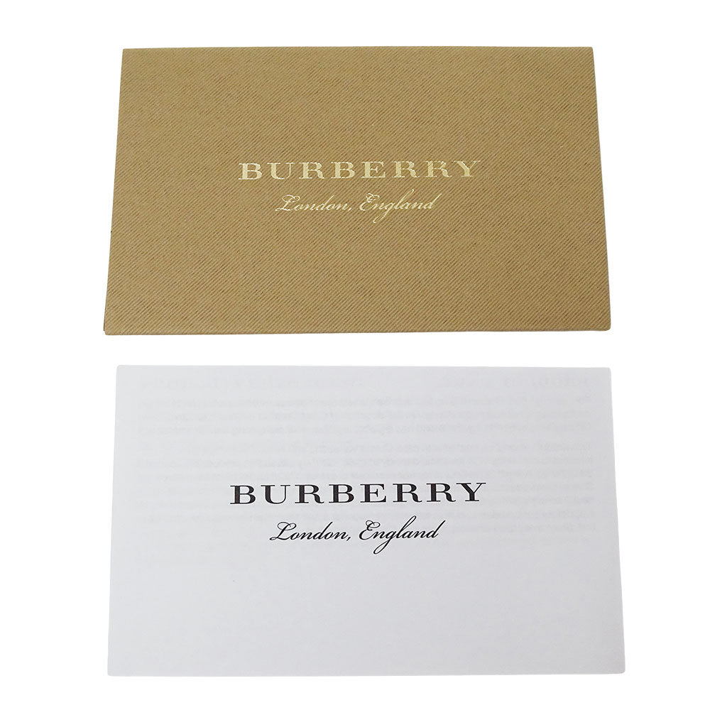 BURBERRY バーバリー トートバッグ オレンジ レザー レディース メンズ 【中古】