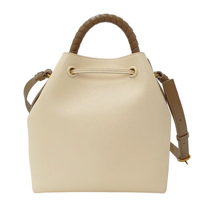 Chloe クロエ 2wayバッグ マーシー アイボリー ブラウン レザー レディース 【中古】