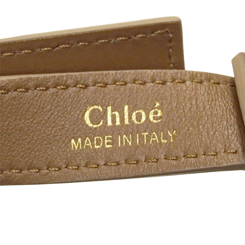 Chloe クロエ 2wayバッグ マーシー アイボリー ブラウン レザー レディース 【中古】