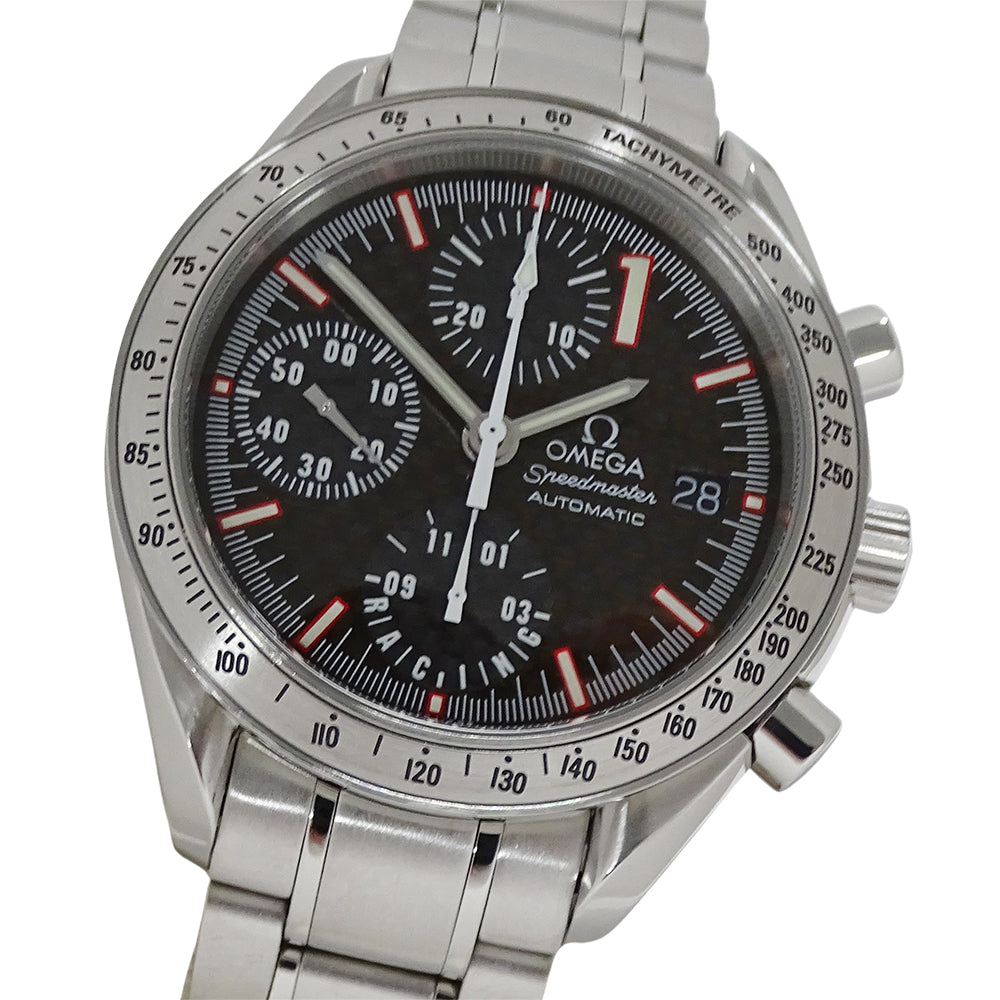 OMEGA オメガ スピードマスター レーシング 3519.50 メンズ 腕時計 ミハエル シューマッハ 11111本限定 自動巻き AT ステンレス SS ブラック 磨き済み 【中古】