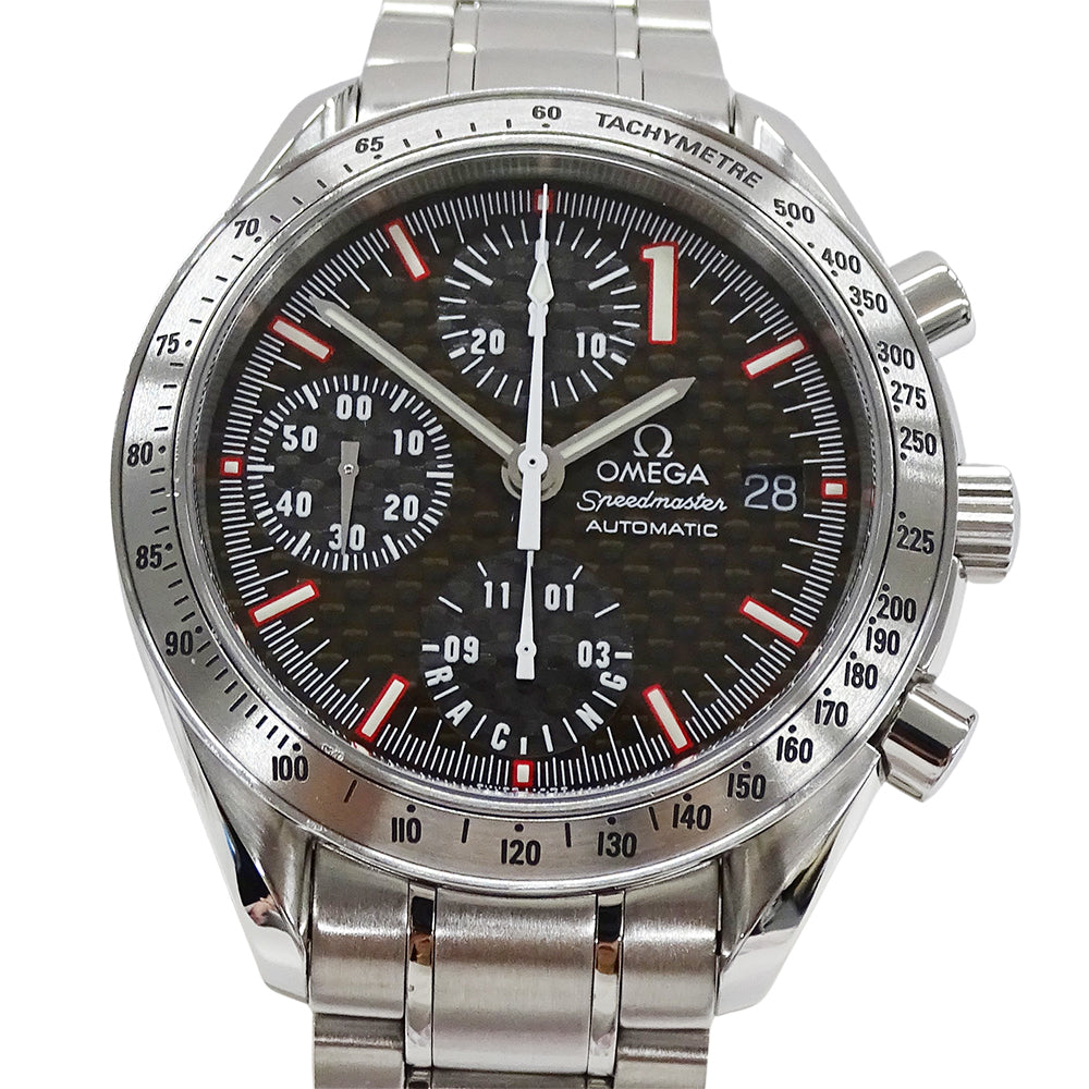 OMEGA オメガ スピードマスター レーシング 3519.50 メンズ 腕時計 ミハエル シューマッハ 11111本限定 自動巻き AT ステンレス SS ブラック 磨き済み 【中古】