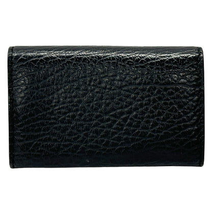 Maison Margiela メゾン マルジェラ キーケース 4ステッチ ブラック レザー レディース 【中古】