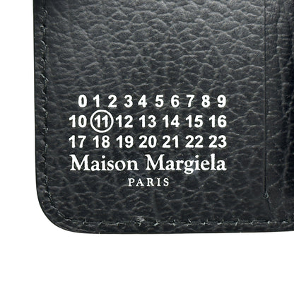 Maison Margiela メゾン マルジェラ キーケース 4ステッチ ブラック レザー レディース 【中古】