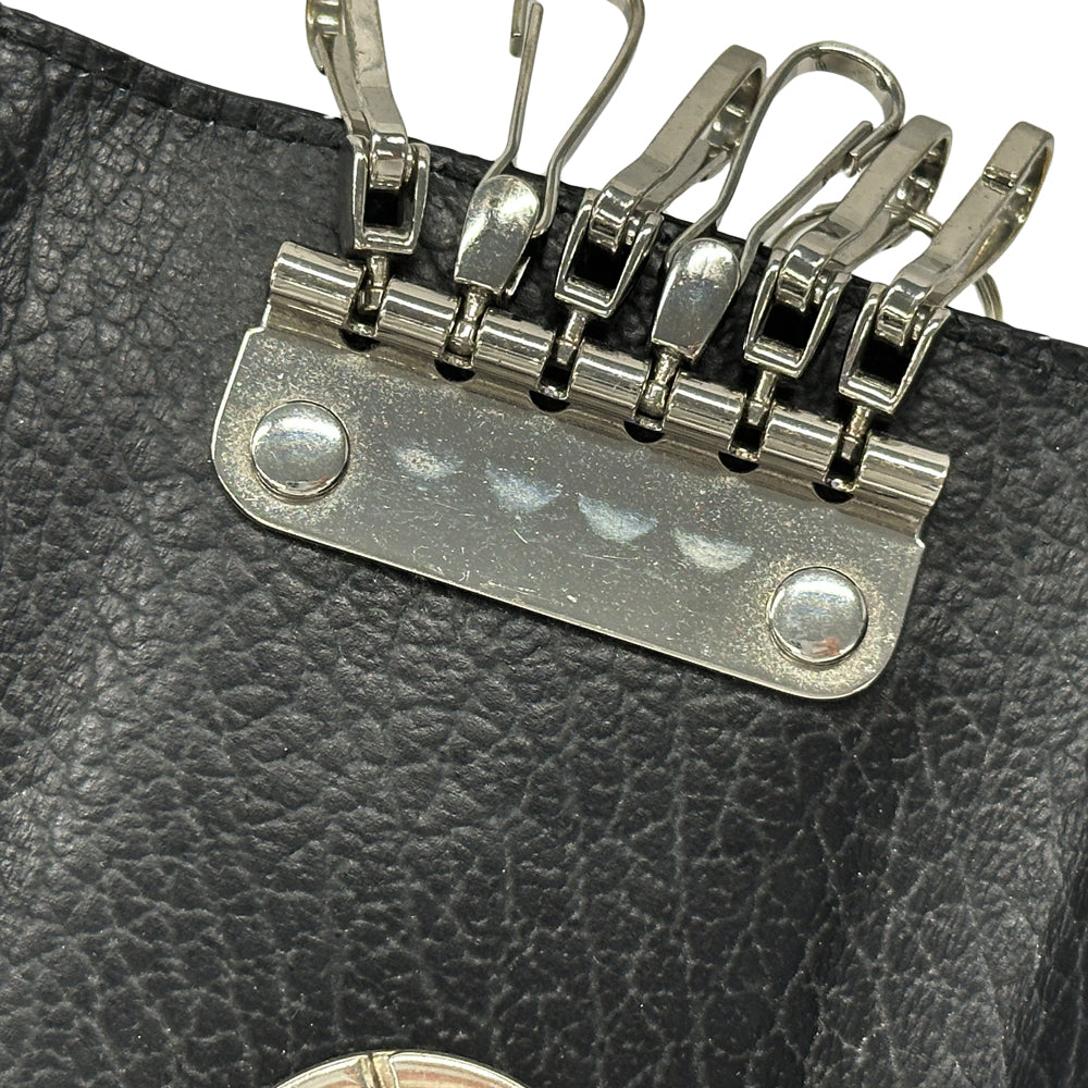 Maison Margiela メゾン マルジェラ キーケース 4ステッチ ブラック レザー レディース 【中古】