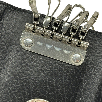 Maison Margiela メゾン マルジェラ キーケース 4ステッチ ブラック レザー レディース 【中古】