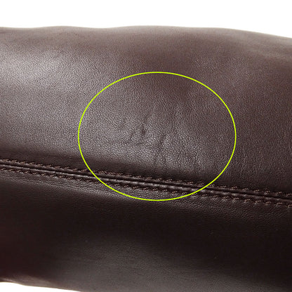 LOEWE ロエベ ハンドバッグ アナグラム ブラウン レザー レディース 【中古】