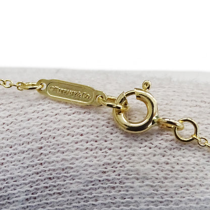 TIFFANY&Co. ティファニー リターントゥ ハート タグ ネックレス 750YG イエローゴールド ダイヤモンド レディース 磨き済み 【中古】