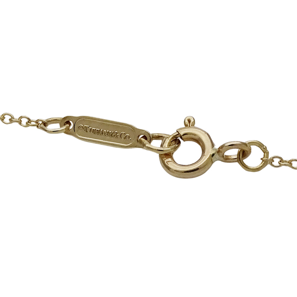 TIFFANY&Co. ティファニー リターントゥ ハート タグ ネックレス 750YG イエローゴールド ダイヤモンド レディース 磨き済み 【中古】
