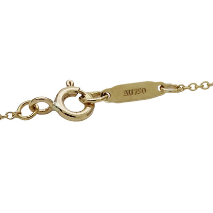 TIFFANY&Co. ティファニー リターントゥ ハート タグ ネックレス 750YG イエローゴールド ダイヤモンド レディース 磨き済み 【中古】