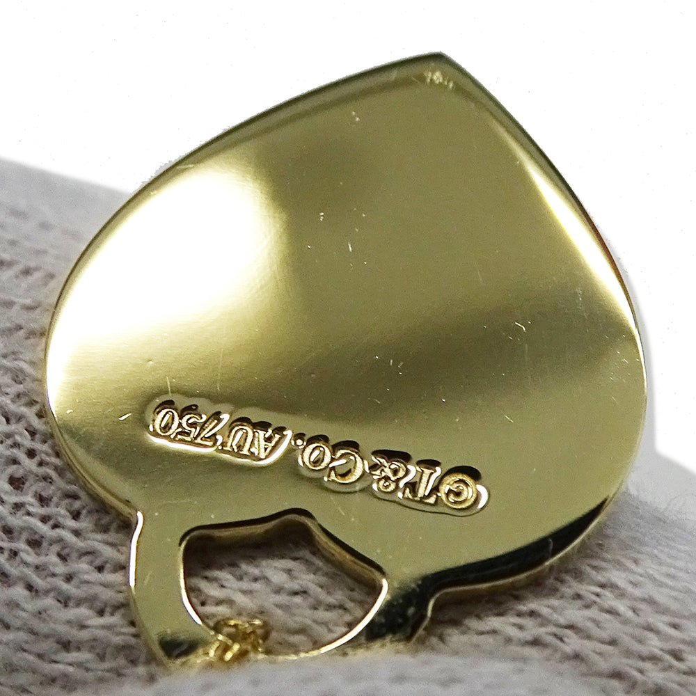 TIFFANY&Co. ティファニー リターントゥ ハート タグ ネックレス 750YG イエローゴールド ダイヤモンド レディース 磨き済み 【中古】