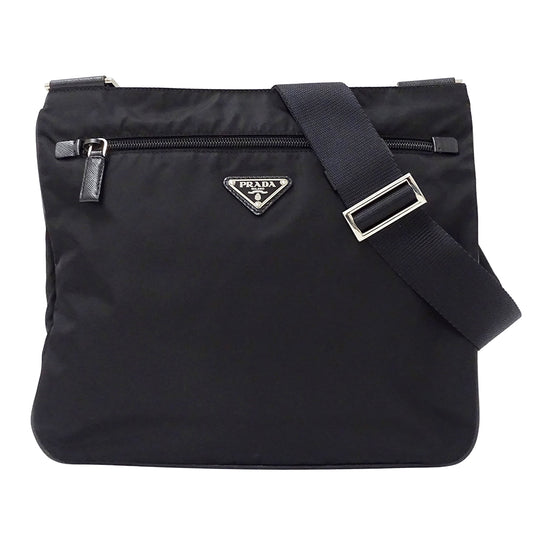 PRADA プラダ ショルダーバッグ ブラック VA0563 ナイロン レディース 【中古】