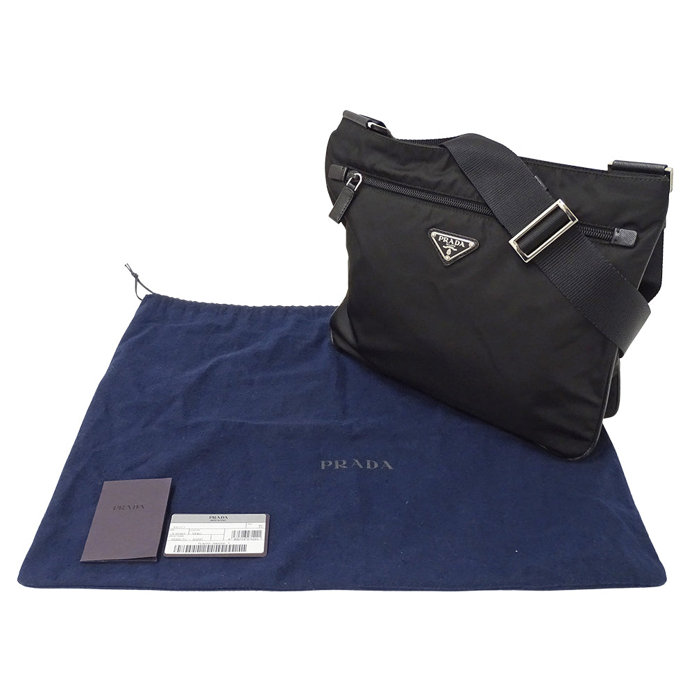 PRADA プラダ ショルダーバッグ ブラック VA0563 ナイロン レディース 【中古】