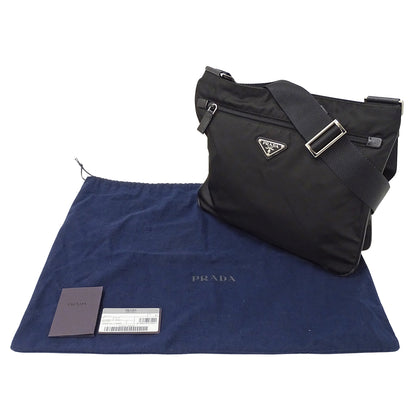 PRADA プラダ ショルダーバッグ ブラック VA0563 ナイロン レディース 【中古】