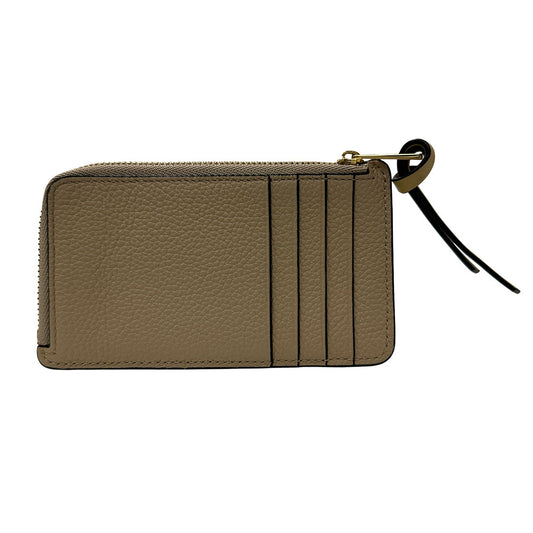 LOEWE ロエベ フラグメントケース コインケース アナグラム グレージュ イエロー レザー レディース 【中古】