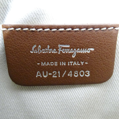 Ferragamo フェラガモ ショルダーバッグ ガンチーニ ブラウン 茶色 レザー レディース 【中古】
