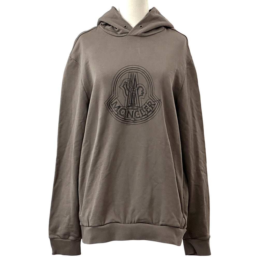 MONCLER モンクレール パーカー ブラウン J10918G00038 コットン メンズ 【中古】