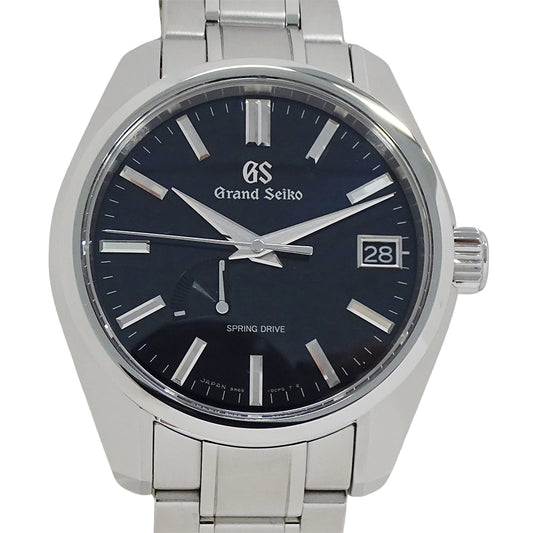 GRAND SEIKO グランドセイコー GS ヘリテージ 9R65-0CV0 SBGA375 メンズ 腕時計 スプリングドライブ パワーリザーブ デイト 自動巻き AT ステンレス SS 磨き済み 【中古】