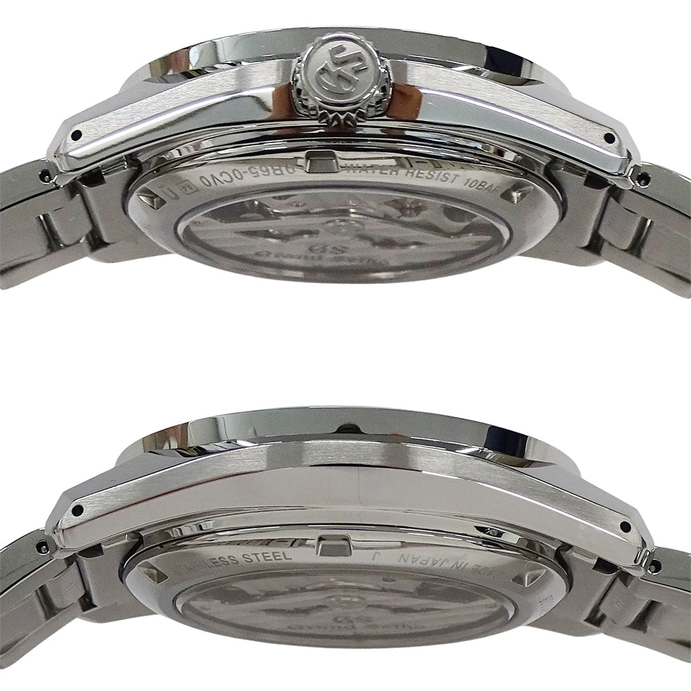 GRAND SEIKO グランドセイコー GS ヘリテージ 9R65-0CV0 SBGA375 メンズ 腕時計 スプリングドライブ パワーリザーブ デイト 自動巻き AT ステンレス SS 磨き済み 【中古】