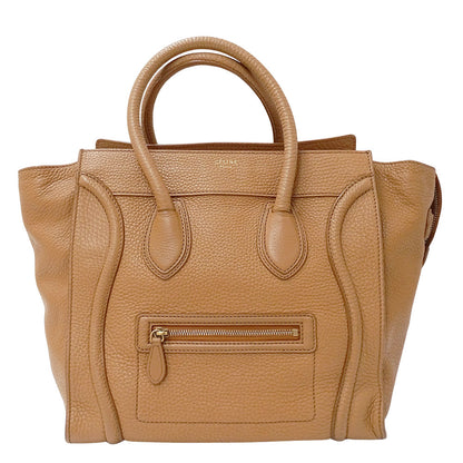 CELINE セリーヌ ラゲージ ミニショッパー トートバッグ ブラウン レディース 【中古】