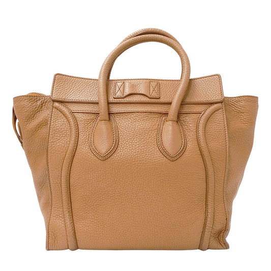 CELINE セリーヌ ラゲージ ミニショッパー トートバッグ ブラウン レディース 【中古】
