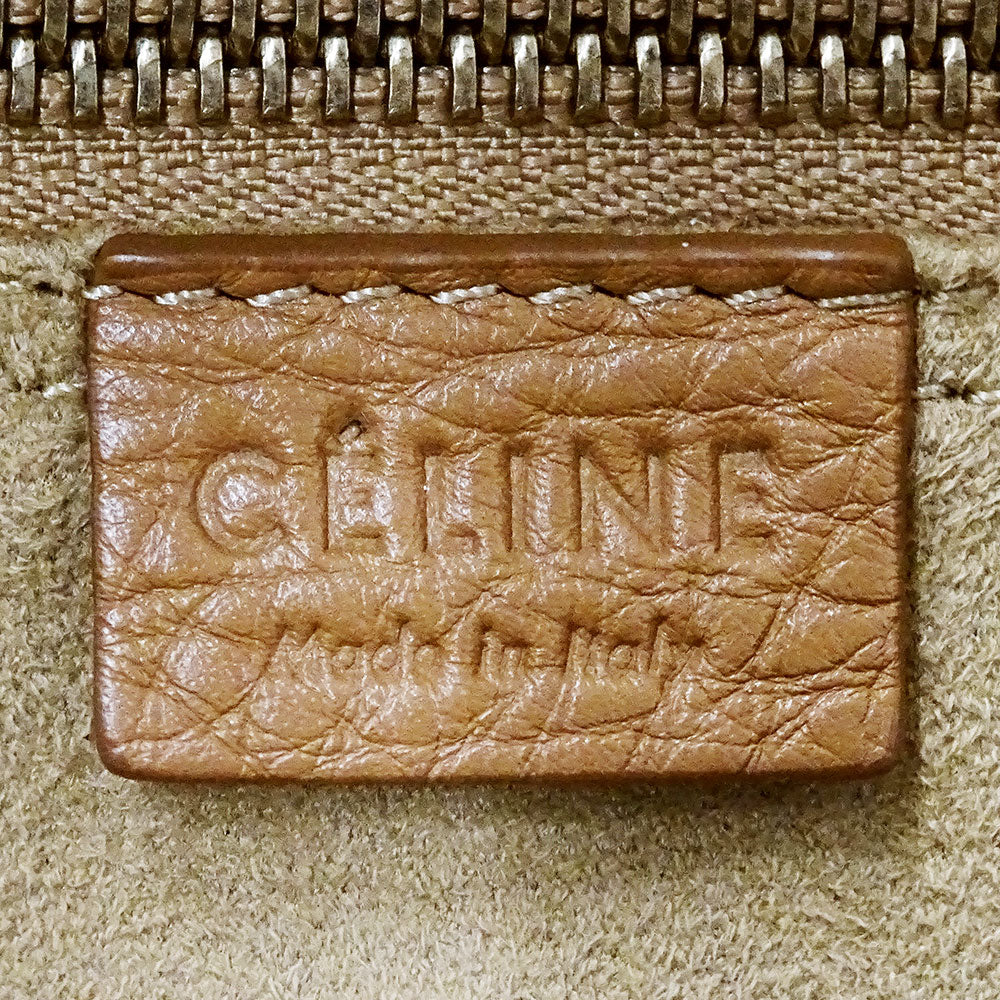 CELINE セリーヌ ラゲージ ミニショッパー トートバッグ ブラウン レディース 【中古】