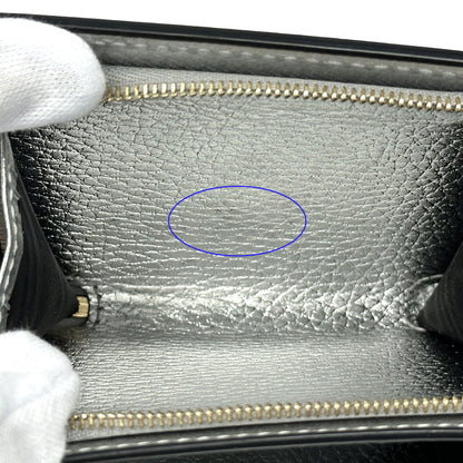 GUCCI グッチ 三つ折り財布 GGスプリーム プチマーモント シルバー ベージュ 598587 PVC レディース メンズ 【中古】