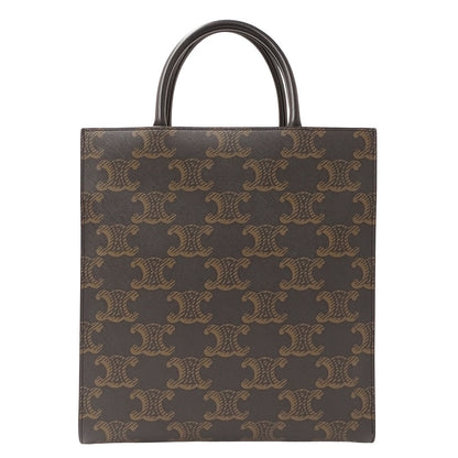 CELINE セリーヌ バーティカルカバ ミディアム 2wayバッグ トリオンフ ブラック ブラウン レディース 【中古】