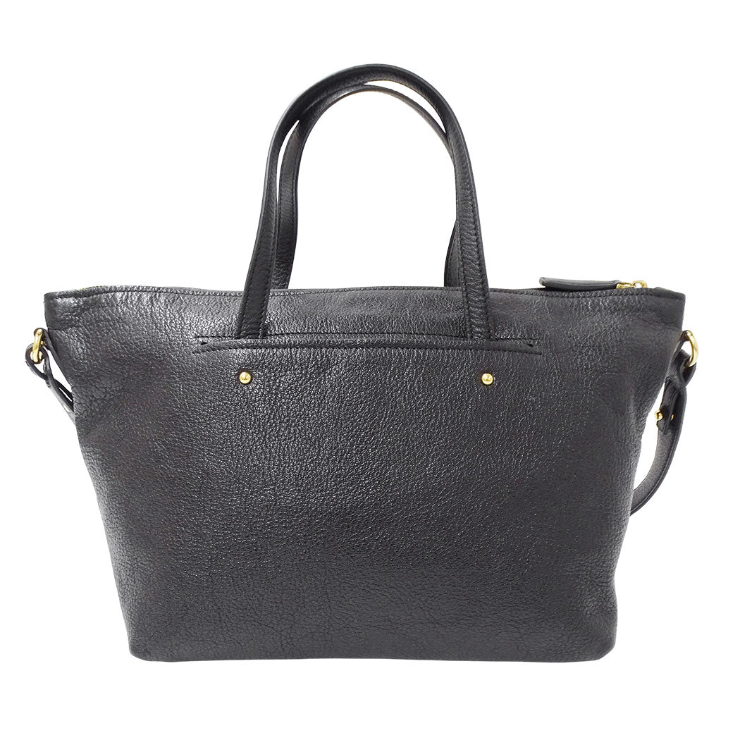 Ferragamo フェラガモ 2wayバッグ ダブルガンチーニ ブラック レザー レディース 【中古】