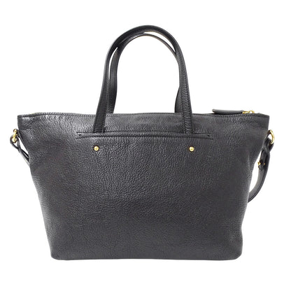 Ferragamo フェラガモ 2wayバッグ ダブルガンチーニ ブラック レザー レディース 【中古】