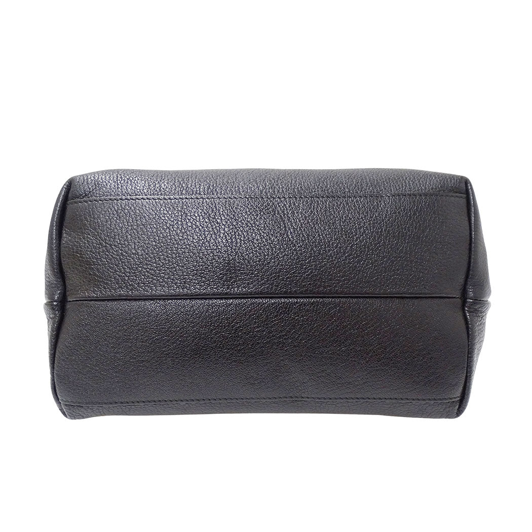 Ferragamo フェラガモ 2wayバッグ ダブルガンチーニ ブラック レザー レディース 【中古】