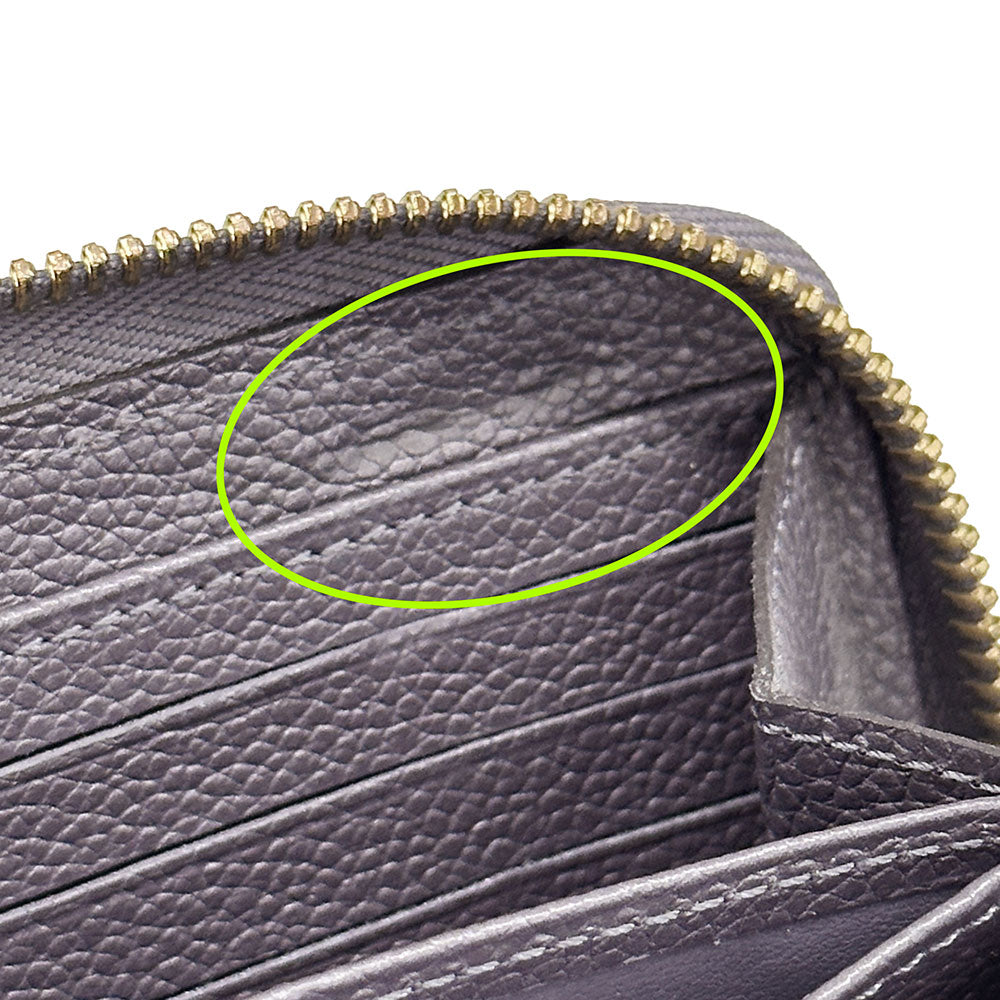 LOUIS VUITTON ルイ・ヴィトン ジッピーウォレット 長財布 アンプラント グリシルバー M62209 モノグラムアンプラント レディース 【中古】