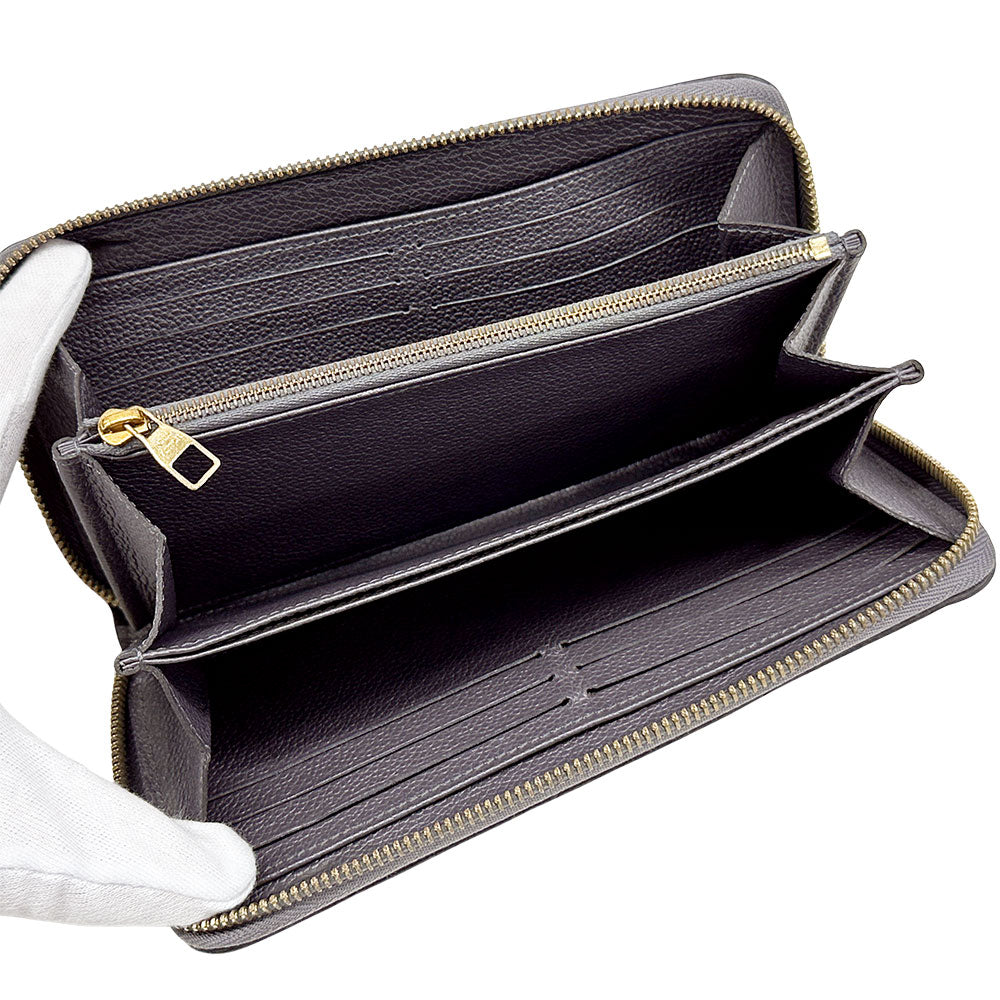 LOUIS VUITTON ルイ・ヴィトン ジッピーウォレット 長財布 アンプラント グリシルバー M62209 モノグラムアンプラント レディース 【中古】
