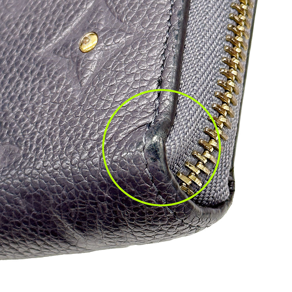 LOUIS VUITTON ルイ・ヴィトン ジッピーウォレット 長財布 アンプラント グリシルバー M62209 モノグラムアンプラント レディース 【中古】