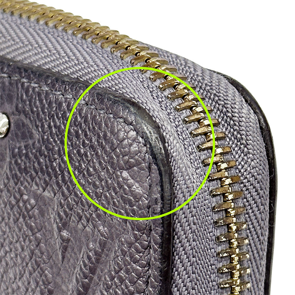 LOUIS VUITTON ルイ・ヴィトン ジッピーウォレット 長財布 アンプラント グリシルバー M62209 モノグラムアンプラント レディース 【中古】
