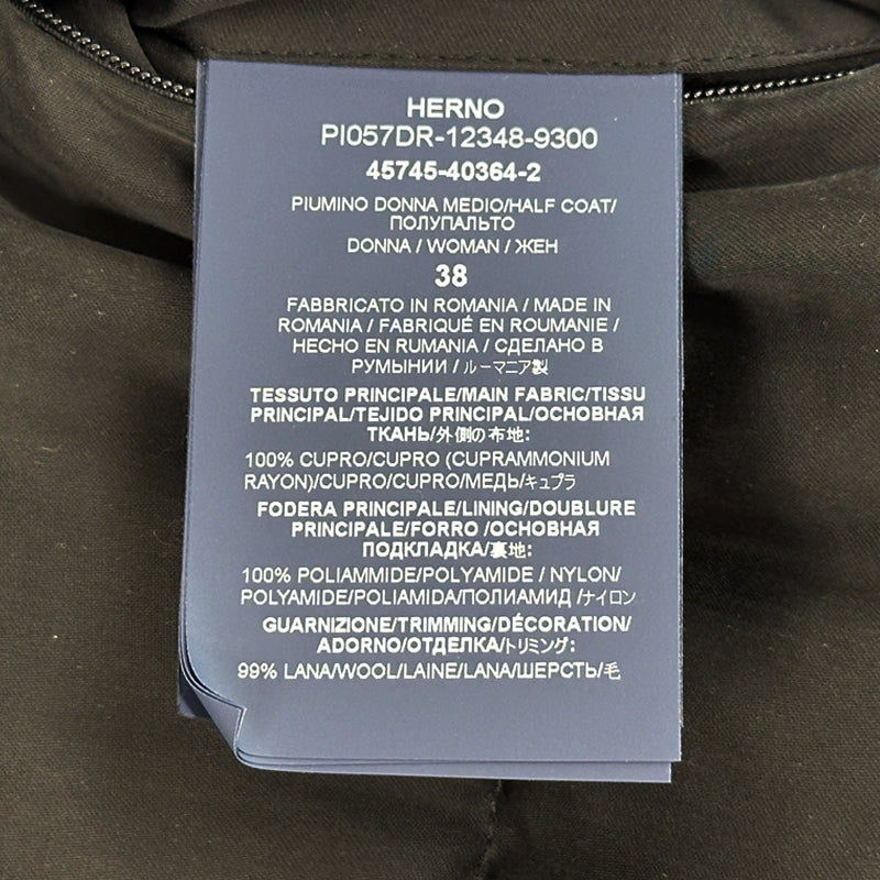 HERNO ヘルノ ダウンジャケット ブラック レディース 【中古】