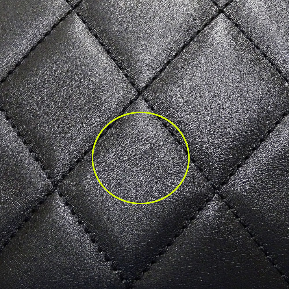CHANEL シャネル トートバッグ マトラッセ ブラック ゴールド金具 ラムスキン レディース 【中古】